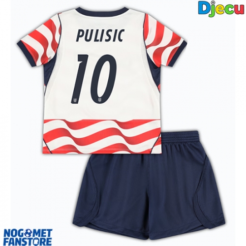 Sjedinjene Države Christian Pulisic #10 Domaci Dres za djecu SP 2026 Kratak Rukav (+ Kratke hlače)